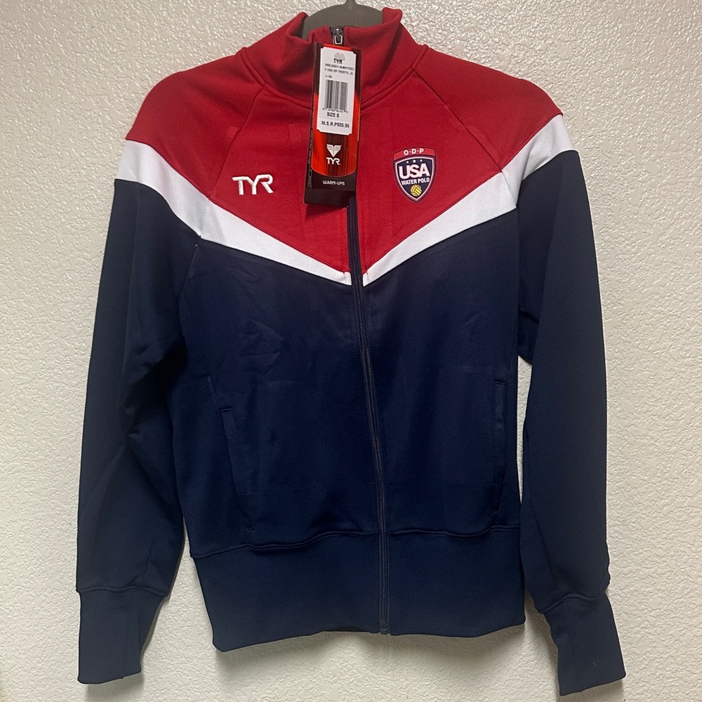 NWT Vintage (2004) TYR Warm-Up Jacket USA Water Polo Size Small